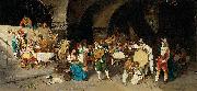 Luis Riccardo Falero Day in a tavern oil painting